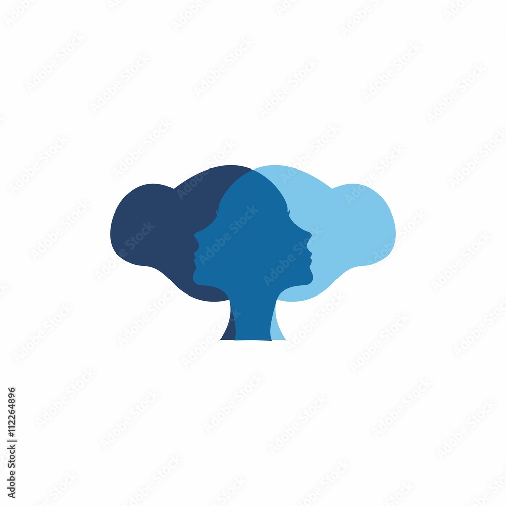 hair salon & barbershop logo icon Vector hair salon & barbershop logo icon Vector