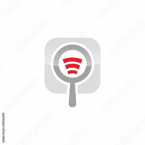 Search vector logo icon