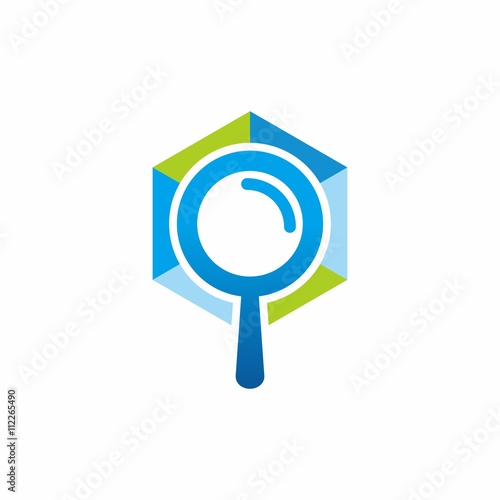 Search vector logo icon