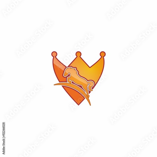 Elegant King Horse Logo