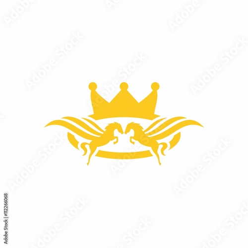 Elegant King Horse Logo