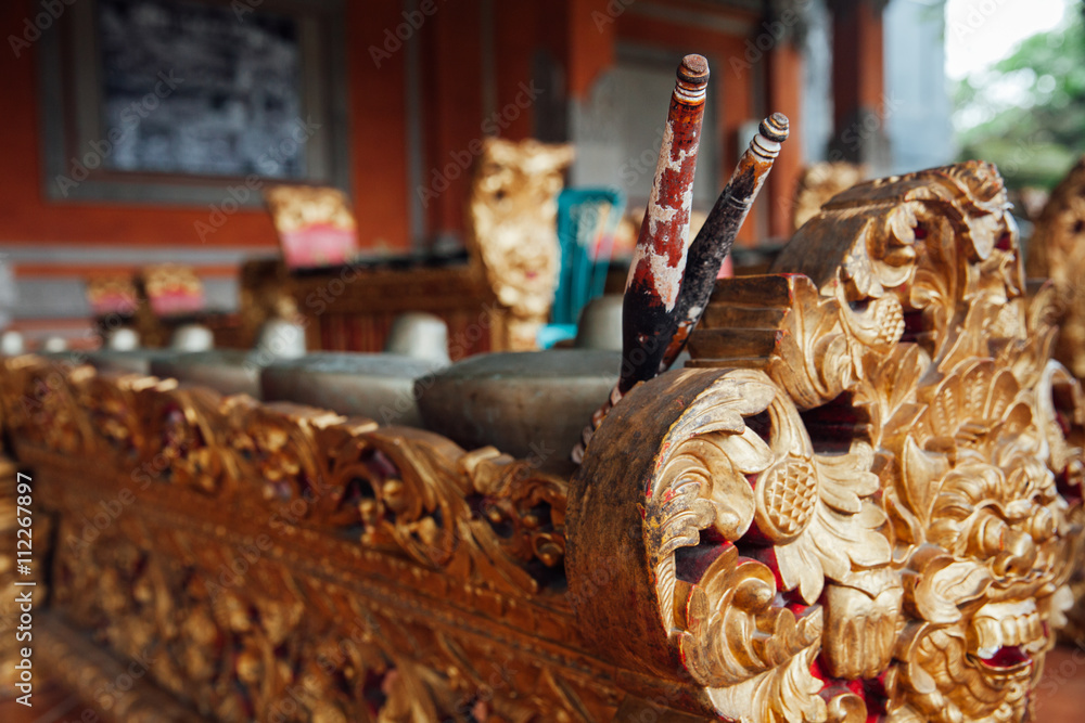 Traditional balinese music instruments, Ubud, Bali Traditional balinese music instruments, Ubud, Bali