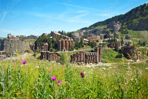 the mountain summer resort of Avoriaz, France