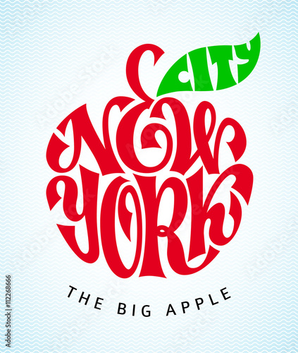 New York City. Vector lettering