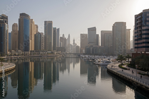 sight of district Marina in Dubai at morning © romantiche