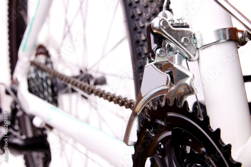 Closeup of bicycle gear