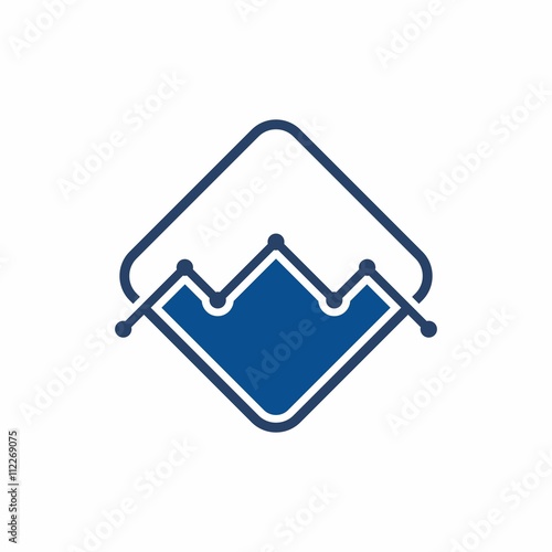 mountain logo icon vector