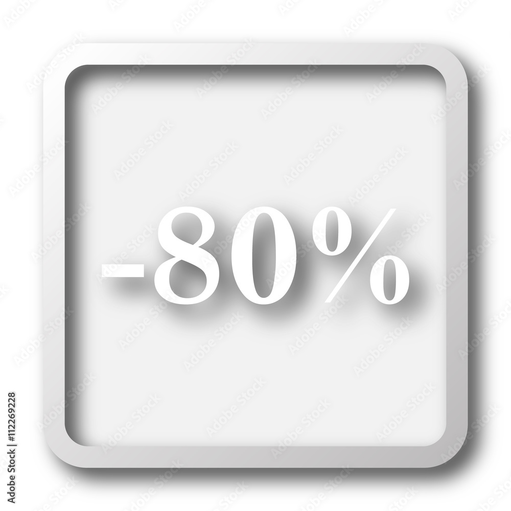 80 percent discount icon 80 percent discount icon