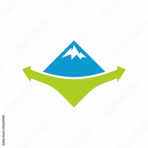 mountain logo icon vector
