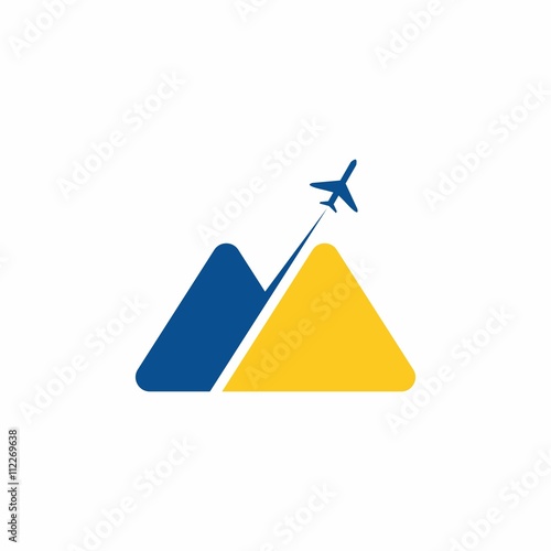 mountain logo icon vector