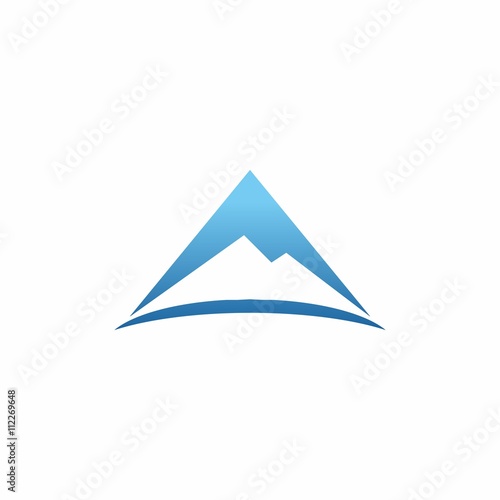 mountain logo icon vector