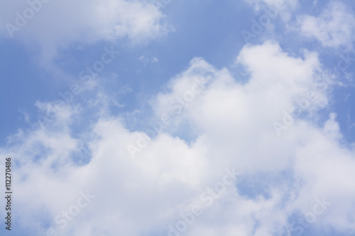 close up cloud with blue sky