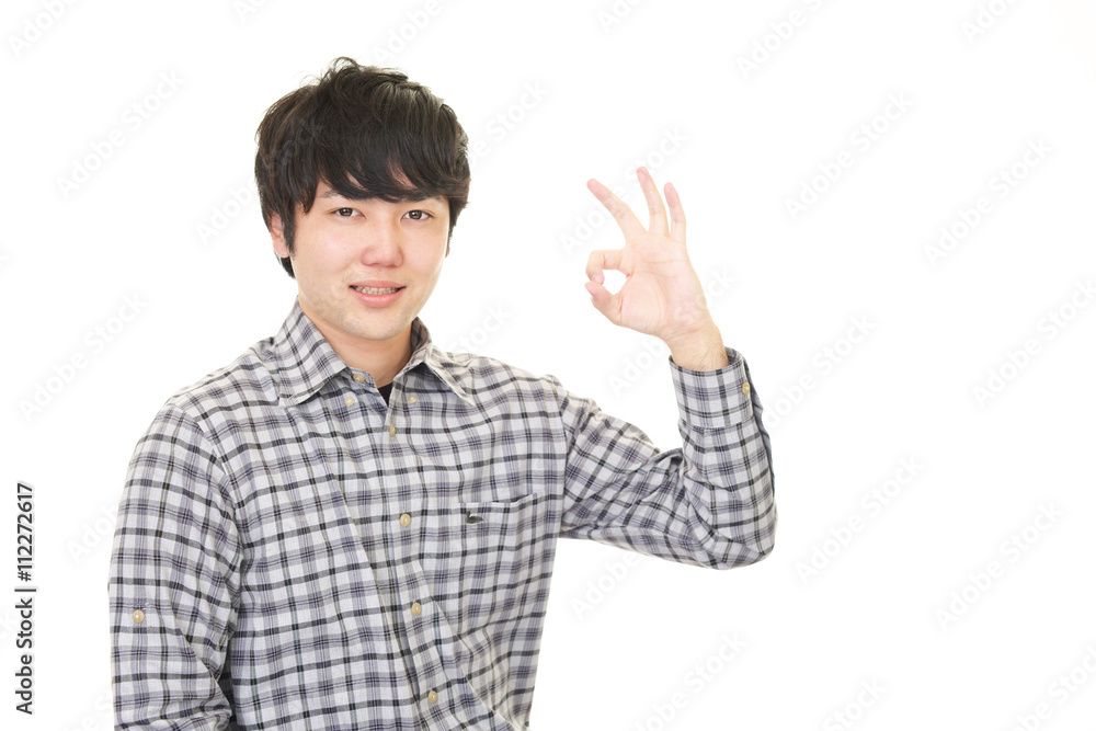 笑顔の青年 笑顔の青年