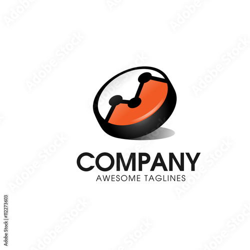 finance chart bar business productivity logo icon set