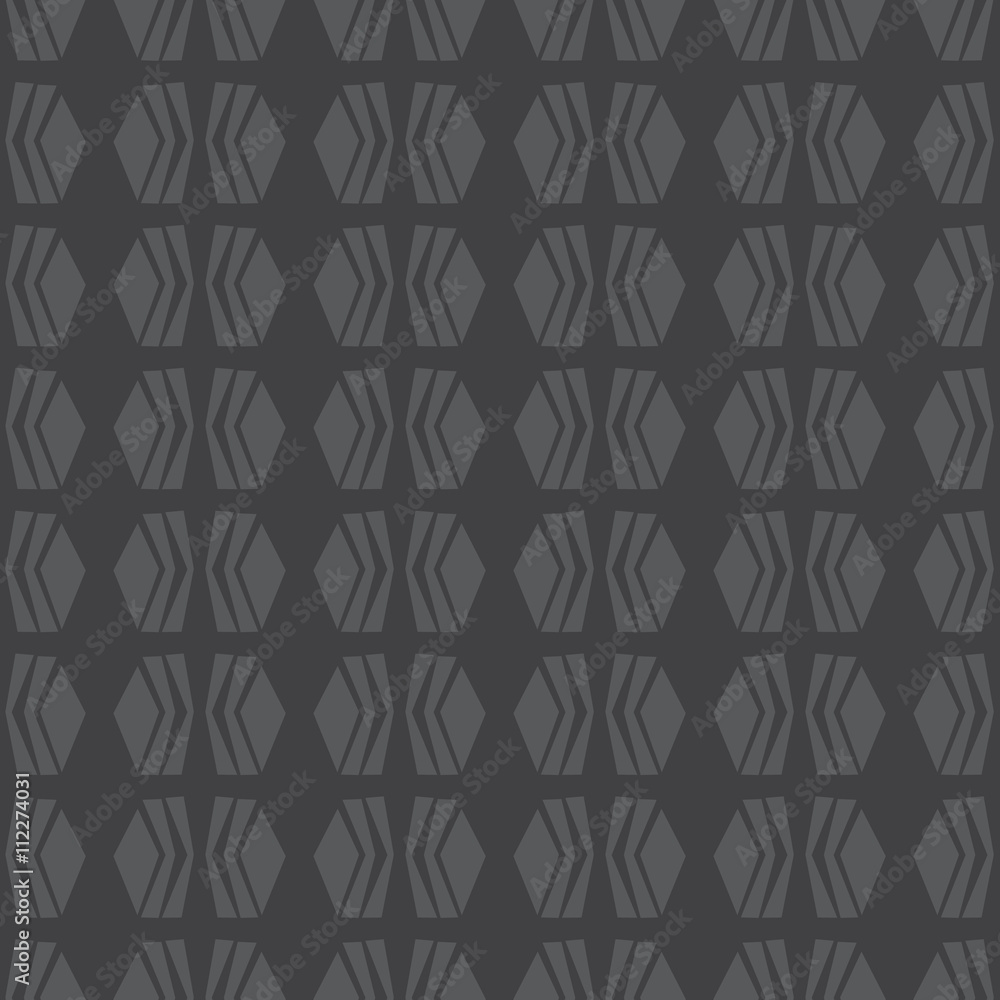 Obraz premium Seamless native vector pattern in monochrome background