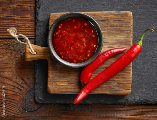 red hot chili sauce