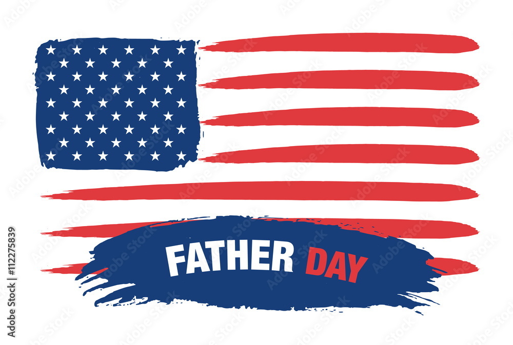 Father day - USA Flag Stock Vector | Adobe Stock