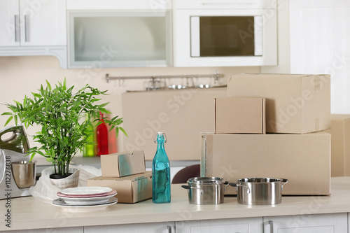 Packed household goods for ...