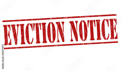 Eviction notice stamp