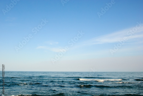 seascape sky sea waves background