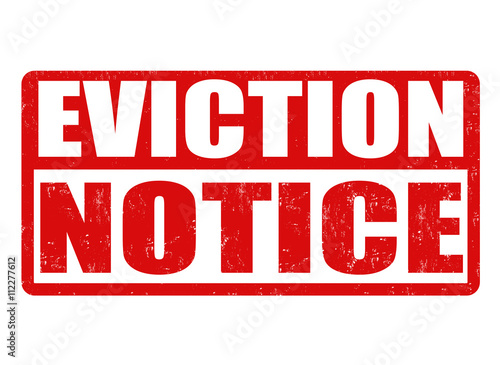 Eviction notice stamp