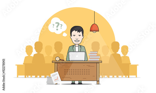 Research and analysis illustration