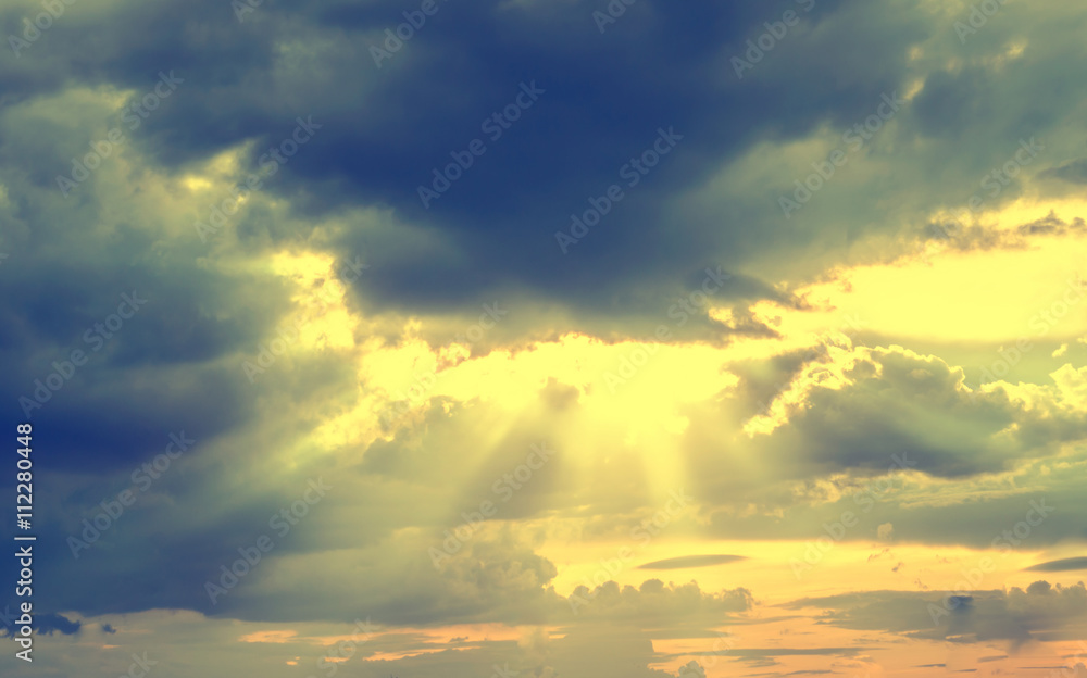 Obraz premium colorful sky background , god ,sunlight