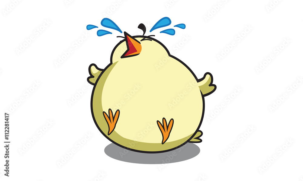 Obraz premium Bird Character Pose