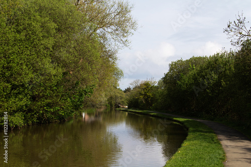 View along the canal path at Bude  Cornwall