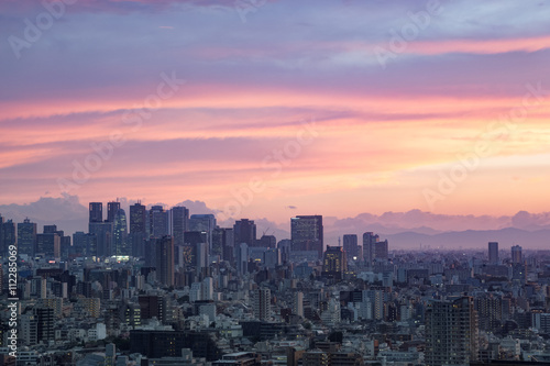 新宿・超高層ビル群・夕暮れ © tomotokyo