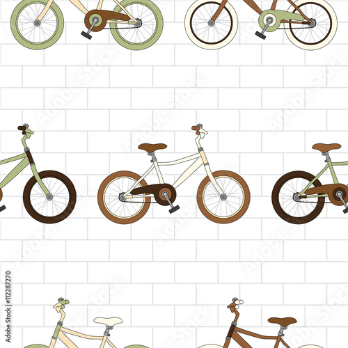 Vintage Bicycle on White Br...