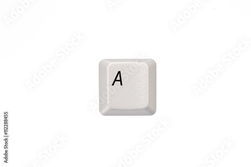 White keyboard keys - letter A