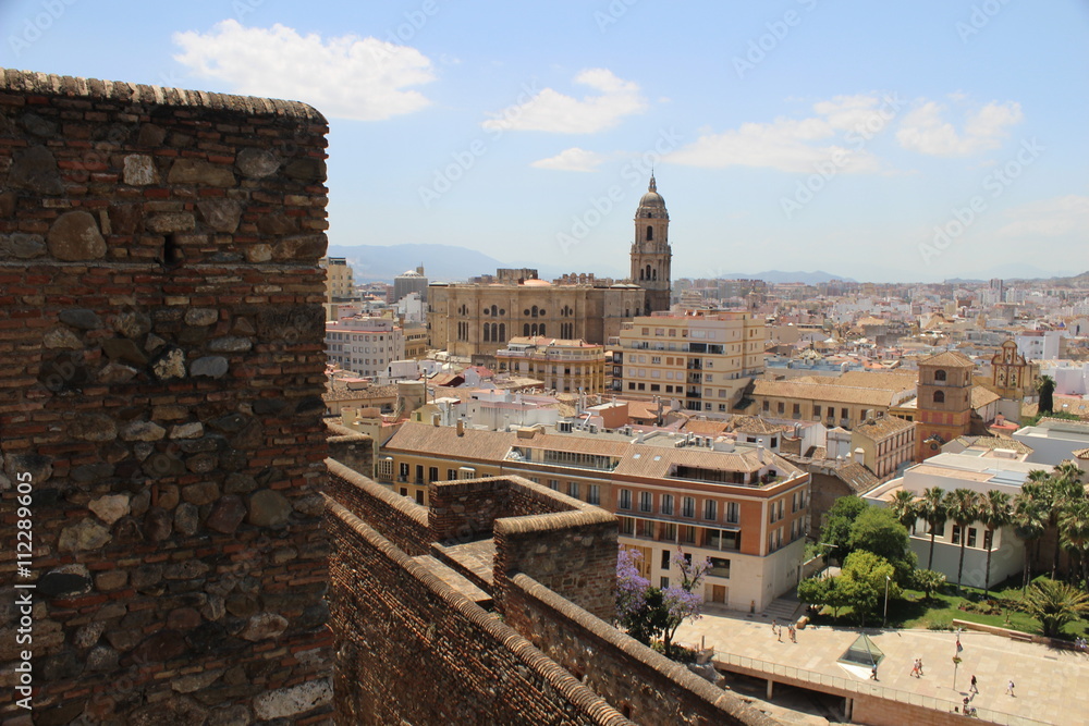 Catedral de Málaga desde la Alcazaba