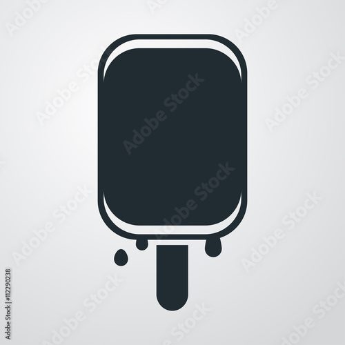 Icono plano polo sobre fondo degradado