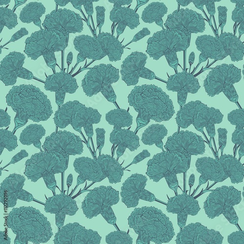 Seamless pattern of cloves