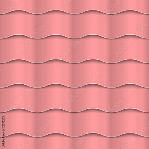 Tapety Papierowy różowy falisty wzór