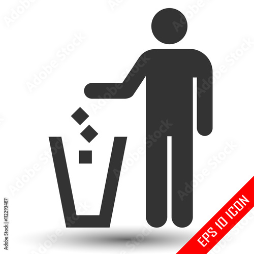 trash icon. Vector EPS10