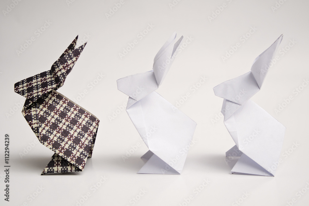 Obraz premium Rabbits origami