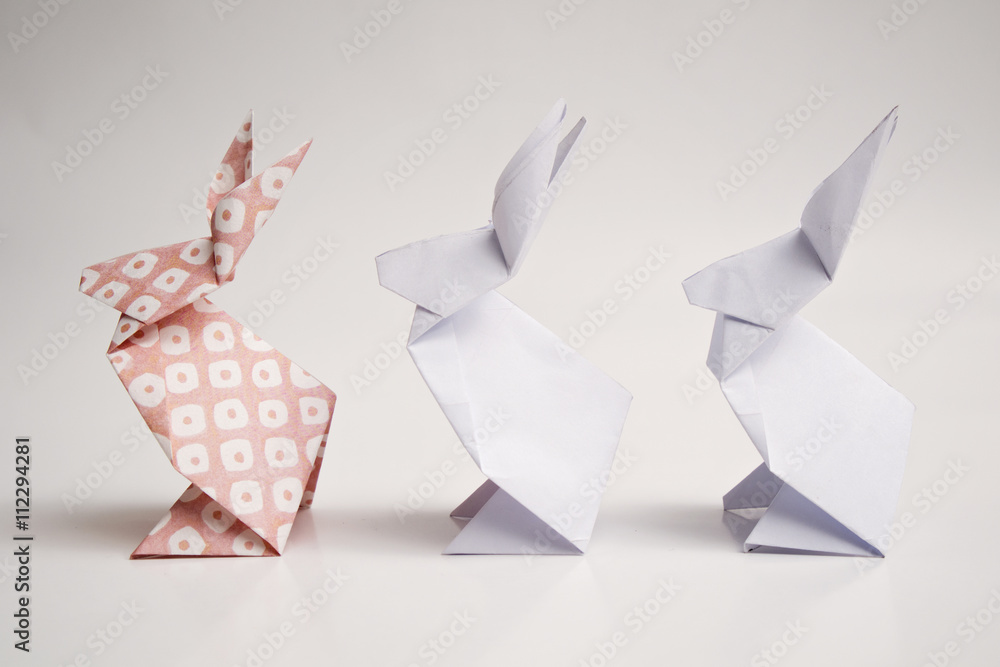 Obraz premium Rabbits origami