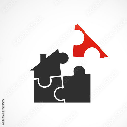 maison et pièces de puzzle