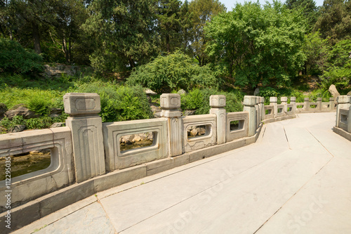 Bridge in the Beihei Park Beijing China