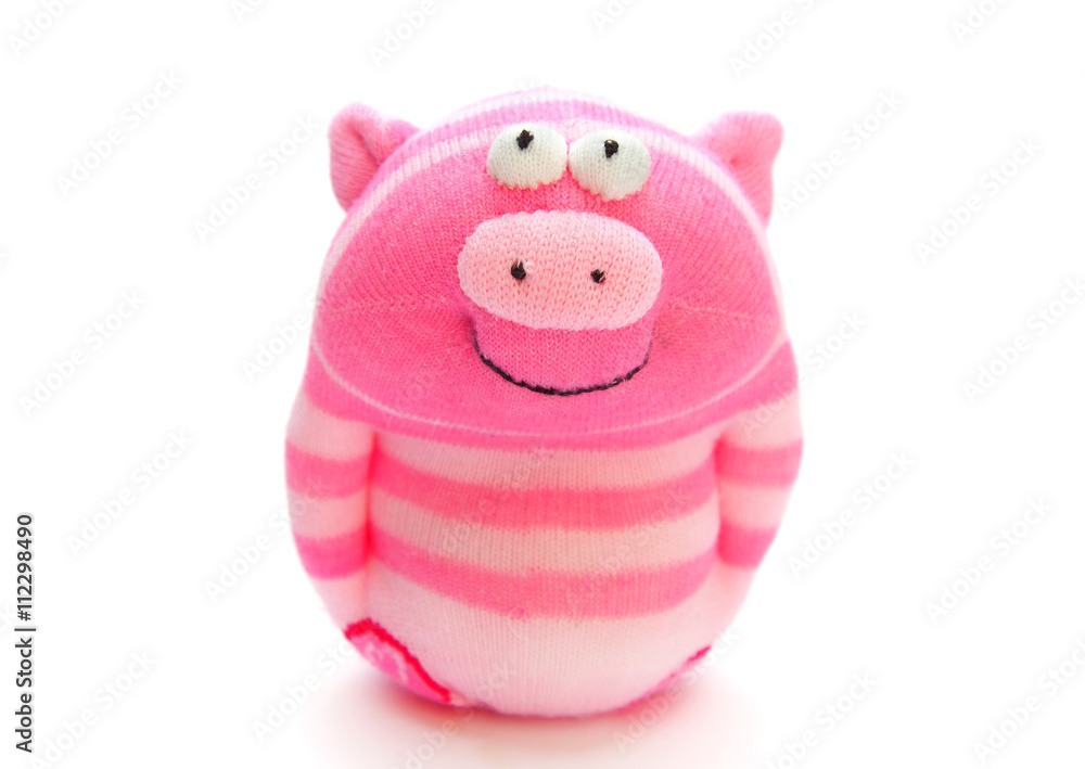 Fototapeta premium sock toy isolated on white background