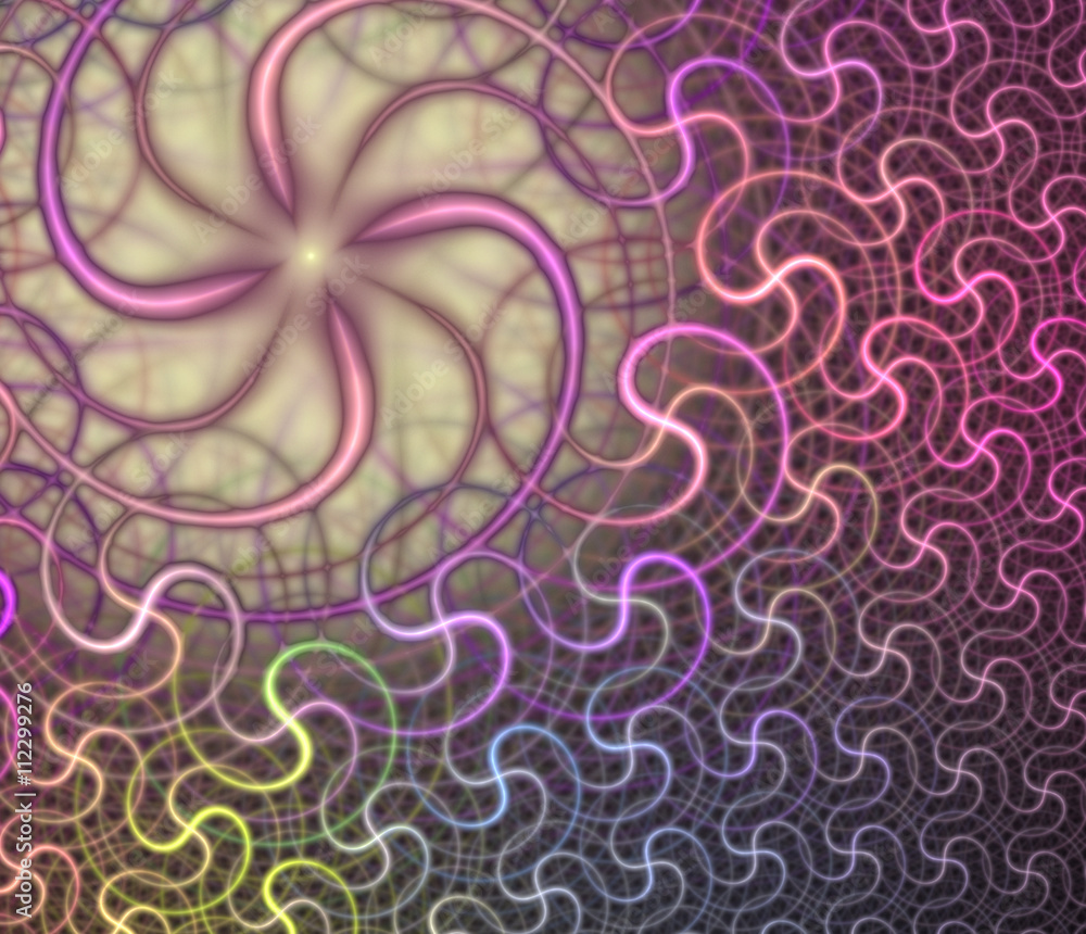 Spiral dance. Fractal smooth background Spiral dance. Fractal smooth background