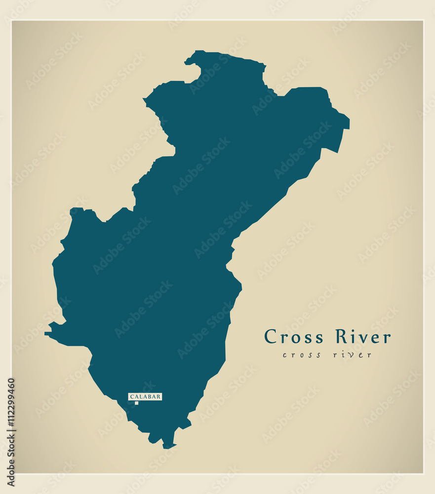 Modern Map - Cross River NG