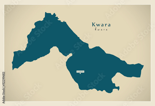 Modern Map - Kwara NG photo