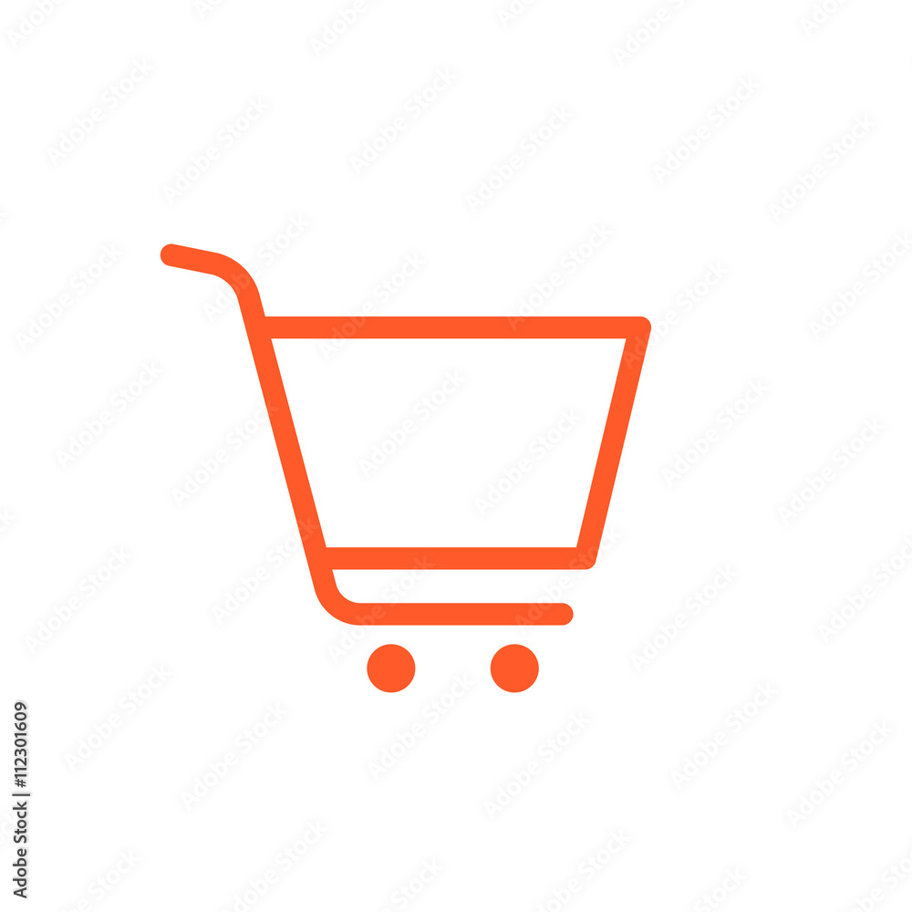 Shopping cart icon. Shopping cart icon.