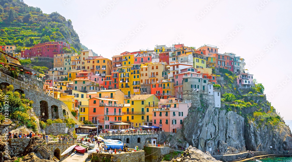 Monarola, one of famous villages of Cinque Terre, Italy 