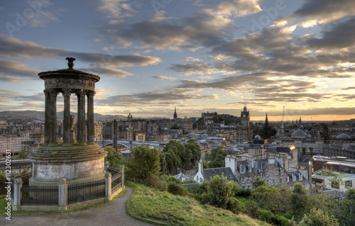 Cityscape of Edinburg city, Scotland UK