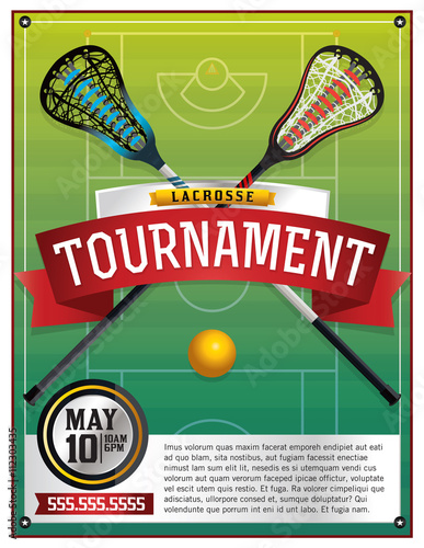 Lacrosse Tournament Flyer Template