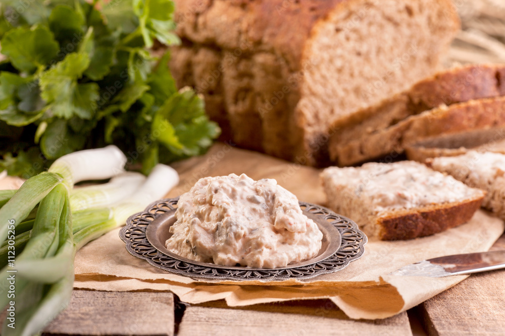 Fototapeta premium Vegeterian Sandwich with greens